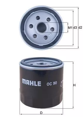 Oil Filter KNECHT OC 90)